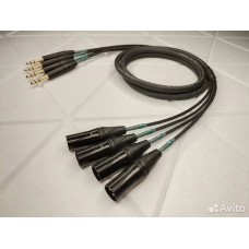 141-MGY-4P  4 Jack 6,3 stereo <=> 4 XLR 3pin штекер Gabreal AM AWG24 U/F 4p PVC